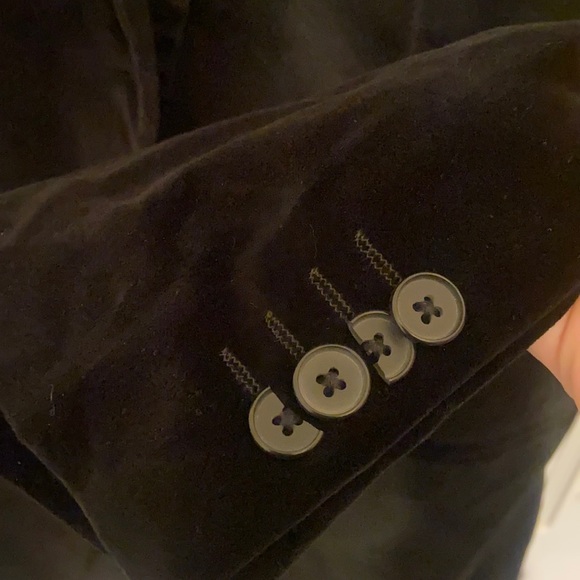 MARC ANTHONY BLACK VELVET JACKET TUXEDO BLAZER SPORT COAT VELOUR HOLIDAY - Picture 13 of 16